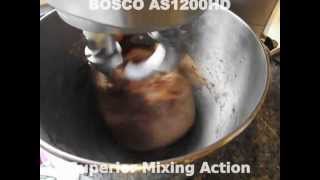 BOSCO AS1200HD Double Dough Hooks Mixing Demonstration [upl. by Katzen]