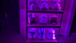 Part 1 of my Star Wars helmet display shelving [upl. by Gelasius]