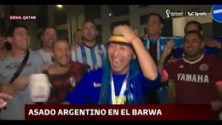 ¡CAYÓ UN JEQUE A UN ASADO ARGENTINO EN DOHA Y REGALÓ BIRRA PARA TODOS ISAMU KATO Y MÁS [upl. by Kramal]