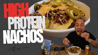 High Protein Loaded Nachos  50g Protein  Macro Friendly Meal Ideas [upl. by Duj]