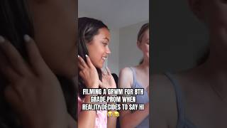 she RIPPED OUT her EYELASHES RIGHT BEFORE the DANCE… 😱😰 8thgradeprom funny [upl. by Canter73]