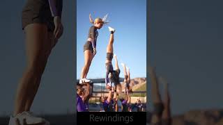 More of the squad stunts Rewinding Shorts Cheer Stunt [upl. by Ynavoj120]