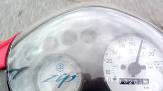 Piaggio Zip 4t 80cc acceleration [upl. by Nehttam]