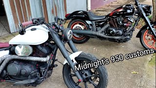 customizamos duas yamaha midnight star 950 bobber  custom xvs 950 bold 950 [upl. by Ricardo]