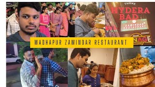 ZAMINDAR రెస్టారెంట్జ జమీందార్ RESTAURANT hyderabad madhpur food trending vtuber [upl. by Maddis]