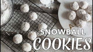 VEGAN SNOWBALL COOKIES  Mexican Wedding Cookies  EASY VEGAN Christmas Cookies  The Edgy Veg [upl. by Awra303]