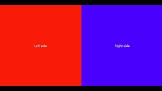Split screen into two sections responsive in HTMLCSS 5 Mins [upl. by Arimihc]