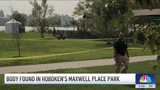 Body found in Hobokens Maxwell Place Park  NBC New York [upl. by Sumedocin]