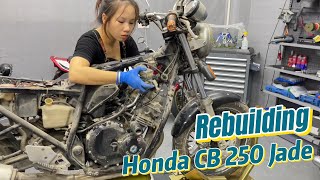 Rebuilding Honda CB 250 Jade 1991 [upl. by Davenport1]