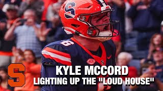 Syracuse QB Kyle McCord Lighting Up The quotLoud Housequot [upl. by Arrait]