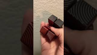 Redblack Silk PLA fidget cube printed on a 3D effect sheet with Diamonds design [upl. by Emaj]