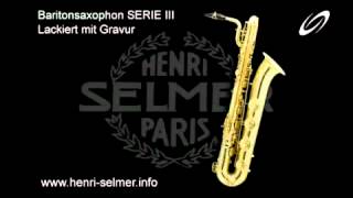 Selmer BaritonSaxophon SEB3L [upl. by Kordula]