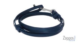 Miansai Anchor On Leather Bracelet SKU 9035909 [upl. by Jacquetta180]