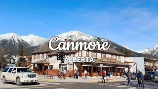 Canmore Downtown Tour  Alberta Canada  Travel Video [upl. by Shuler586]