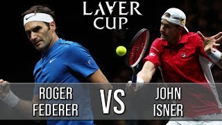 Roger Federer Vs John Isner  Laver Cup 2018 Highlights HD [upl. by Ytok]