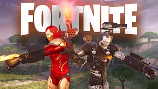 Iron Man and War Machine Playing Fortnite [upl. by Llerred]