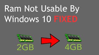 how to fix gb usable RAM problem  how to fix Unusable RAM  4 GB installed 26 GB usable [upl. by Leonelle327]