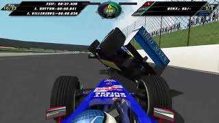 F1 Challenge VB 2002 Sauber MotegiOval 5 Race [upl. by Skvorak]