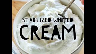 Stabilized Whipped Cream [upl. by Fulviah]