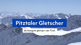 Skiën op de hoogste gletsjer van Tirol Pitztaler Gletscher sneeuwzeker wintersport 3340meter [upl. by Lenoyl623]