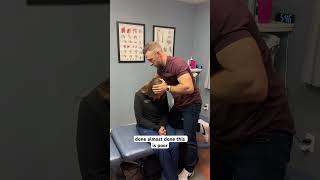 Terrible neck pain and muscle stiffness chiropractor chiropracticadjustment adjustment chiro [upl. by Kneeland127]