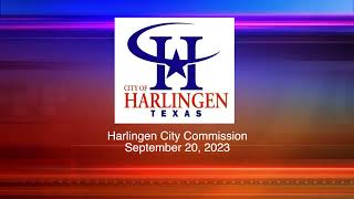 Harlingen City Commission Meeting 09202023 [upl. by Leinad154]