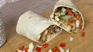 Spicy Chicken Salad Wrap Recipe [upl. by Egon]