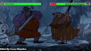 Friar Tuck vs Sheriff of Nottingham with healthbars [upl. by Nosnej]