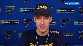 Jordan Binnington talks about Blues streak and staying hot down the stretch [upl. by Iznik]