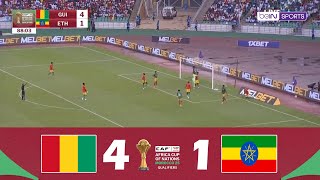 Guinée contre Éthiopie 41  Éliminatoires AFCON 2025  Résumé de Match [upl. by Aridnere]