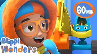 Its Blippis Winter Snowy Excavator Song  Blippi Wonders Educational Videos for Kids [upl. by Harvard169]