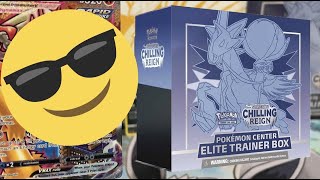 Pokemon Chilling Reign Elite Training Box Pokemon Center PULLS [upl. by Barnaba]