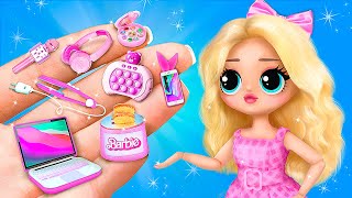 Miniature Gadgets for Barbie LOL Surprise DIYs [upl. by Papagena]