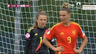 Spain vs Germany Highlights  U19 Womens Euro 2024  7212024 [upl. by Aicxela]