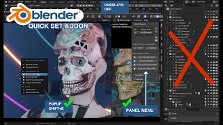 Blender 36  42 addon Quick Sets [upl. by Einafit]