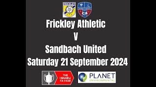 Frickley Ath v Sandbach Utd 21 9 24 [upl. by Buseck]