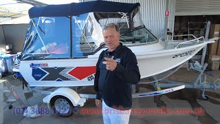 Quintrex 430 Fishabout with full customer camper covers [upl. by Jaenicke]