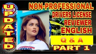 NON PROFESSIONAL DRIVERS LICENSE EXAM 2022 [upl. by Acinhoj]