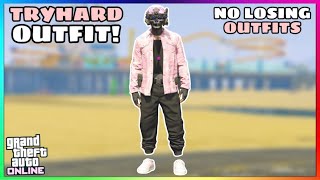 Easy Black Joggers Invisible Torso Glitch Pink Tryhard Modded Outfit No Transfer GTA Online [upl. by Anaiuq]