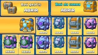 ABRINDO TODOS OS MELHORES BAÚS DO CLASH ROYALE TUDO DE GRAÇA [upl. by Siduhey]