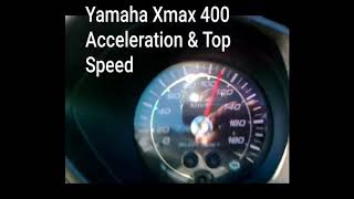 Yamaha Xmax 400 acceleration amp Top speed [upl. by Ariait]