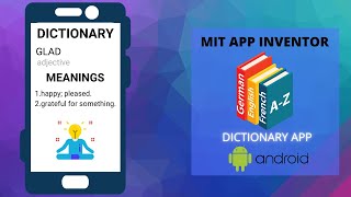 Create Dictionary App in MIT App Inventor  Google Dictionary Extension in MIT App Inventor [upl. by Neisa202]