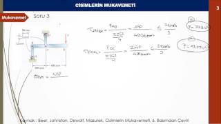 Mukavemet 1 Gerilme Soru Çözümü  Soru3 [upl. by Apoor]