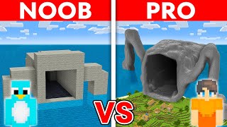 NOOB vs PRO SEA EATER House Build Challenge in Minecraft [upl. by Akaya]