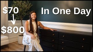 One Day Furniture Makeover  Updating an Old Dresser [upl. by Farlie396]