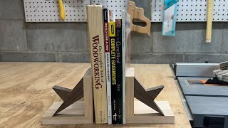 Making wooden bookends  scrap wood project [upl. by Lilias]