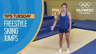 How to use the Trampoline for Freestyle Skiing  Olympians Tips [upl. by Ocirrej38]