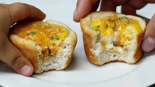 Cheesy Biscuit amp Egg Breakfast Cups  Tasty Junior [upl. by Margaretha]