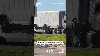 SWAT arrests 18wheeler driver in Texas after chase hourslong standoff [upl. by Felike403]