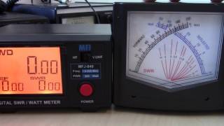 Digital SWR Power Meter MFJ849 Comparison Review VSWR Meter [upl. by Dorkus]